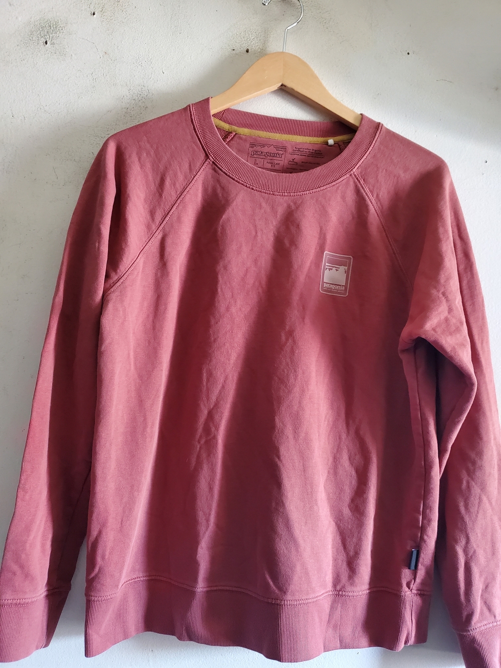 Patagonia Alpine Icon Regenerative Organic Cotton Crew Sweatshirt Size Large.